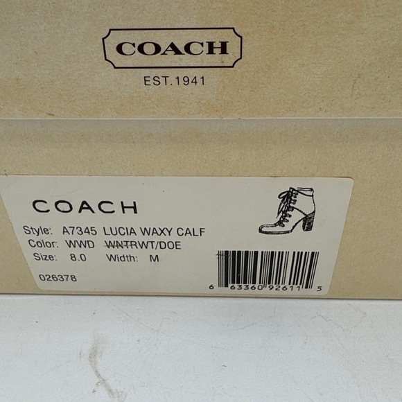 Coach “Lucia Waxy Calf” size 8M NEW! Gorgeous! - Picture 2 of 11
